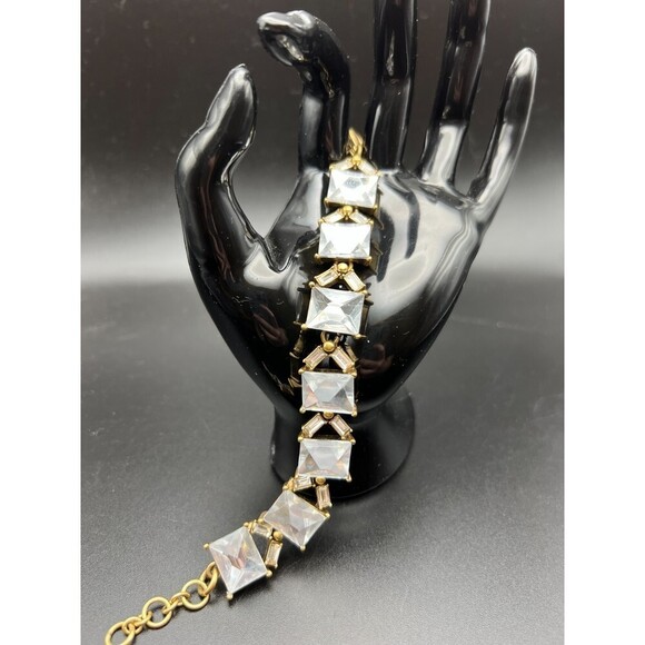 J. Crew Pyramid Crystal Bracelet - Picture 1 of 5